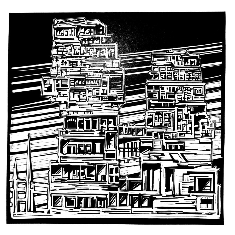 Huge ruined building Huge ruined building