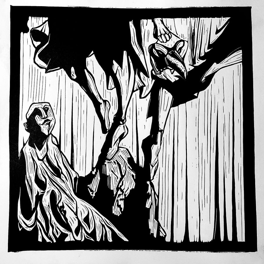 A man lusting over a woman
